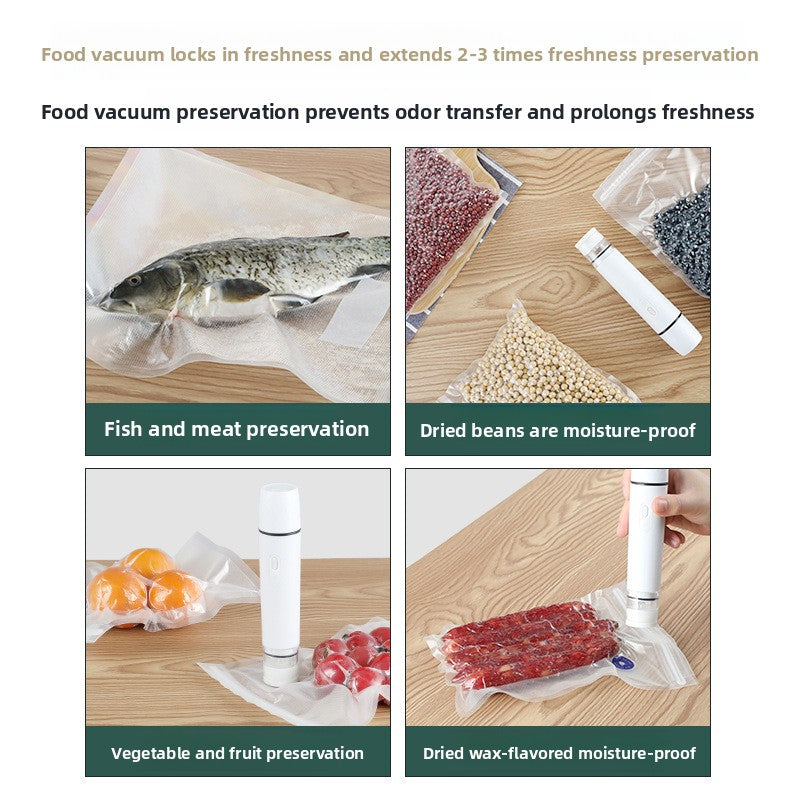 Electric vacuum pump for storage bags