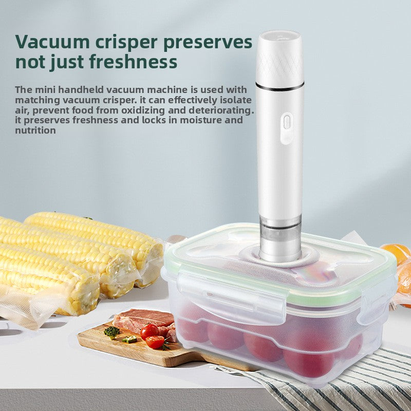 Electric vacuum pump for storage bags